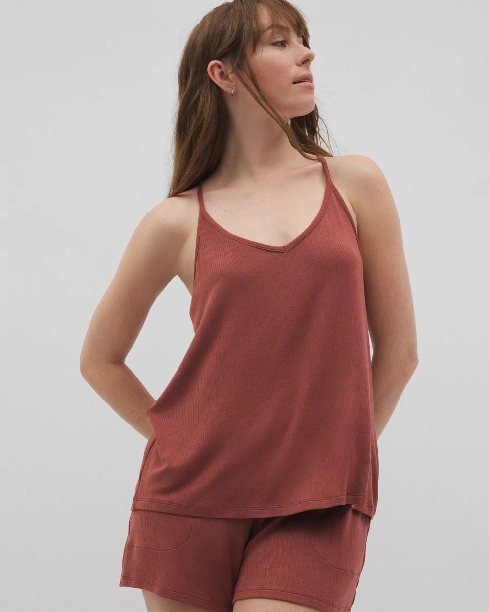 Lightweight Rib Knit Pajama Cami