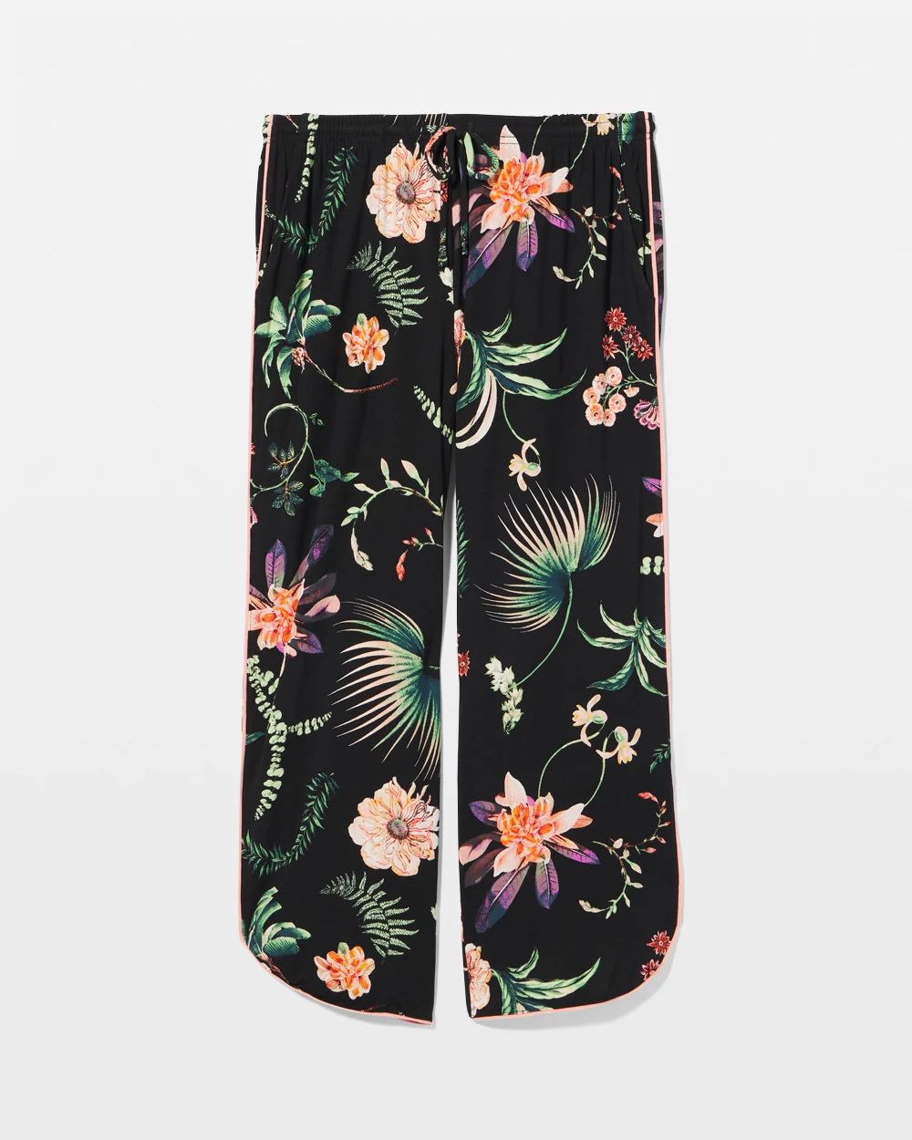 Cool Nights Piped Crop Pajama Pants
