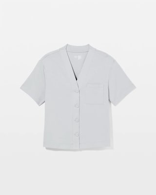 Button-Front Pajama Tee click to view larger image.