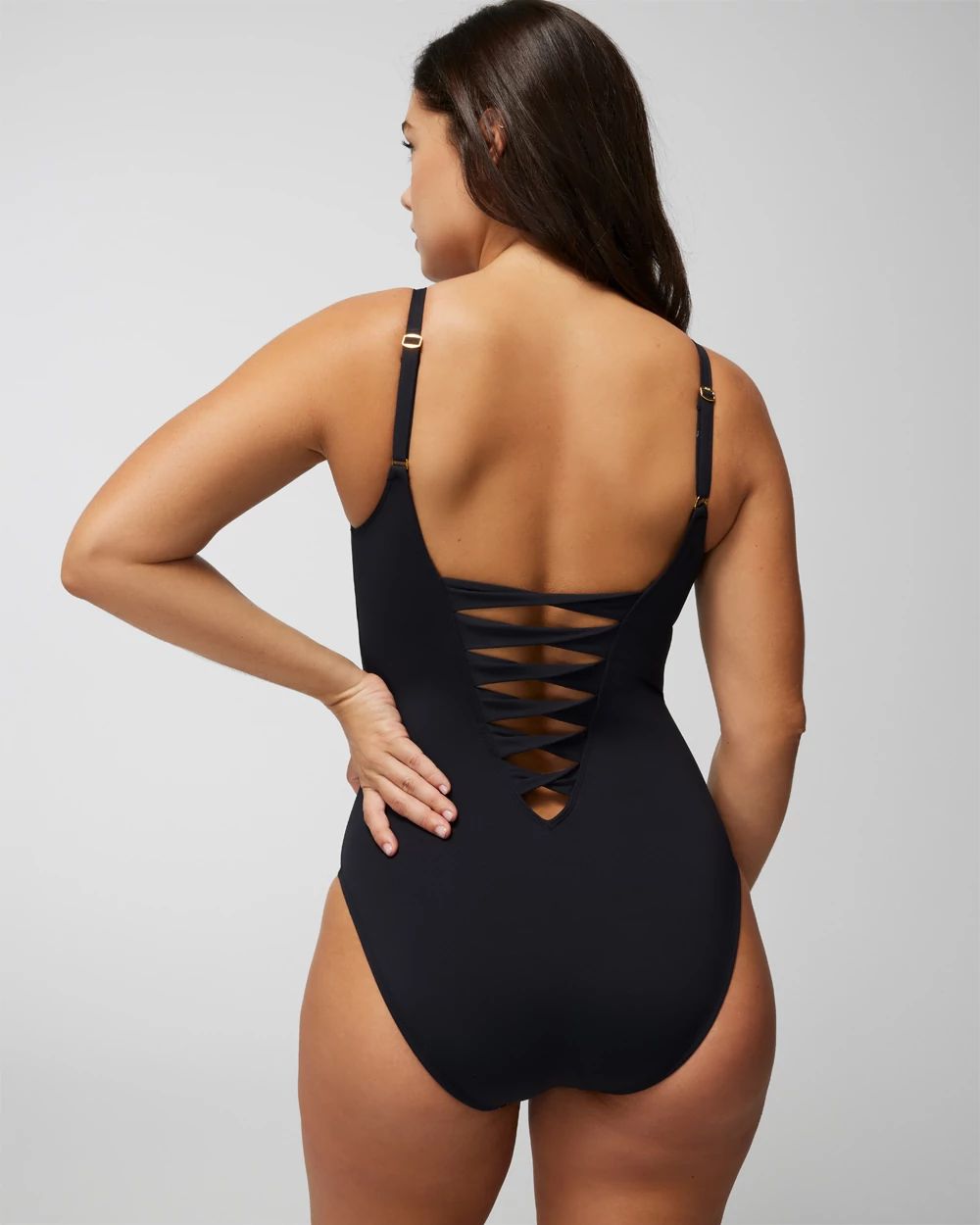 Graphic Measures Plunge One-Piece