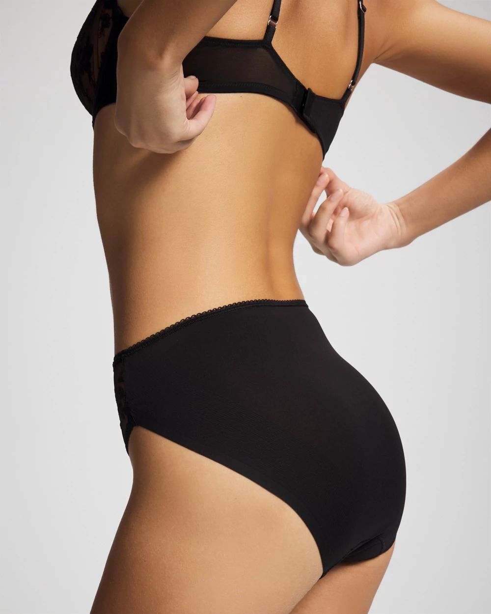 High-Leg Panty with Sensuous Embroidery click to view larger image.