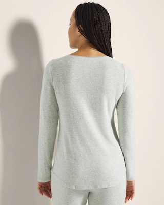Cozyluxe Long-Sleeve Pajama Top click to view larger image.