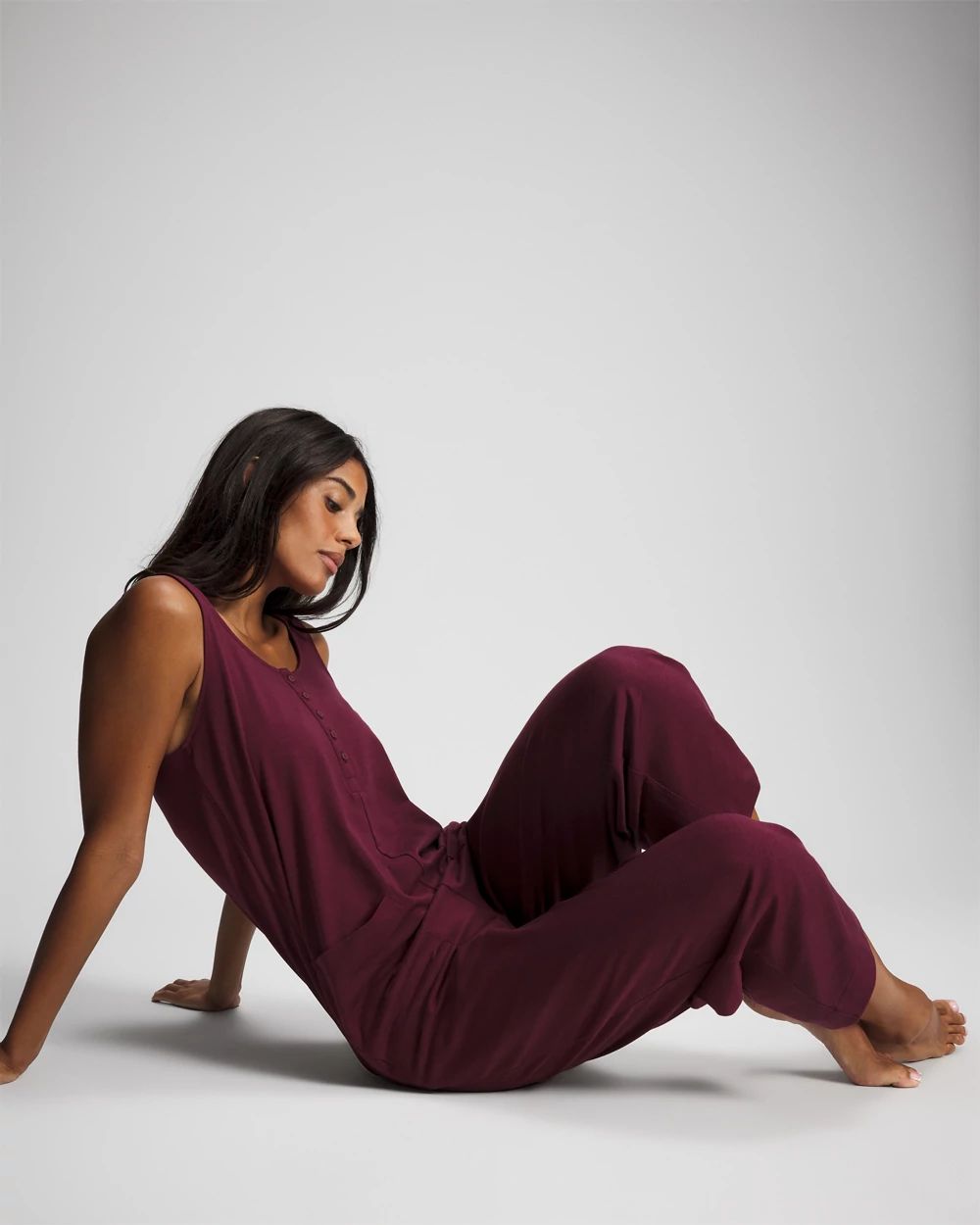 Most Loved Cotton Henley Jumpsuit