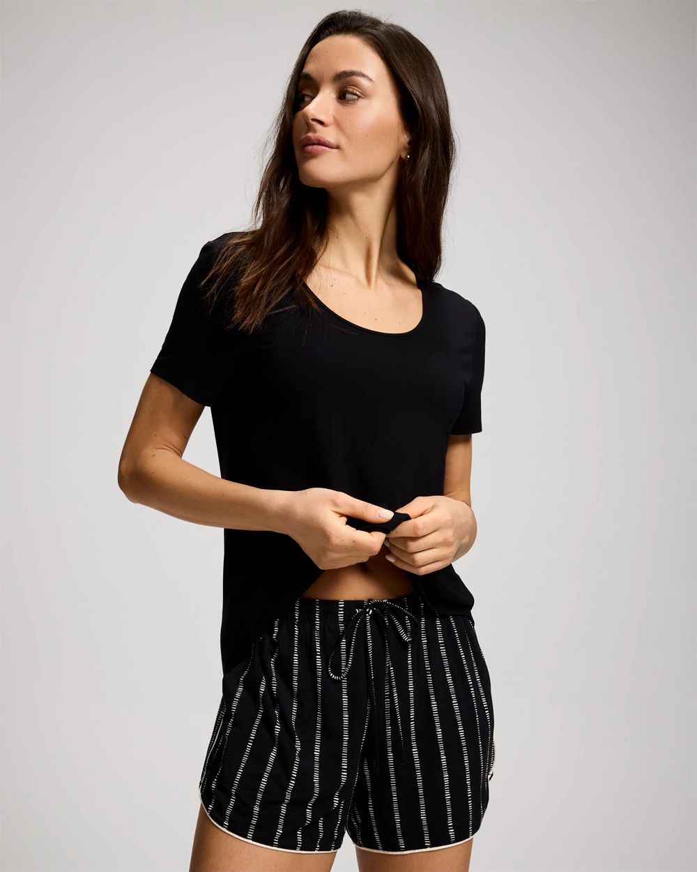 Printed Pajama Shorts