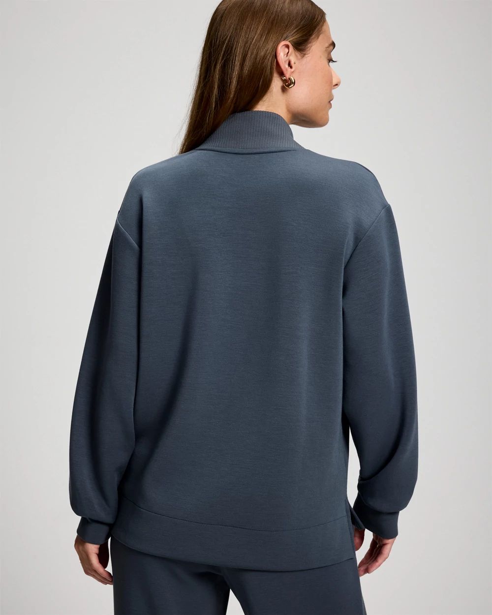 Modern Modal Relaxed V-Neck Top click to view larger image.