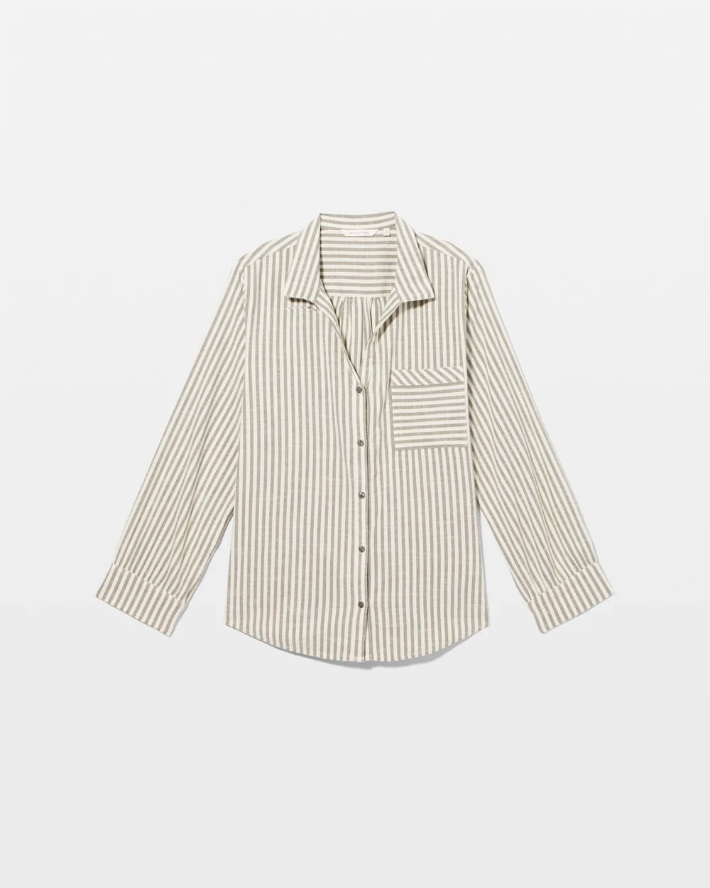 Beach Cotton Long Sleeve Button-Up