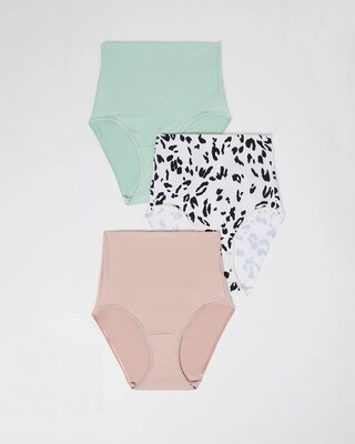 Tummy High-Waist Brief Panty 3 Pack click to view larger image.