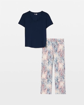 Short Sleeve + Pant Pajama Set click to view larger image.