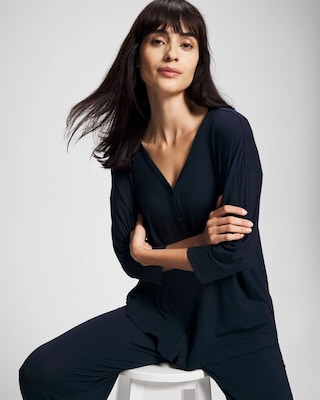 Button-Up Pajama Top click to view larger image.