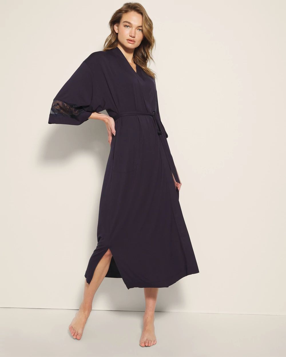 Sequin Lace Long Robe