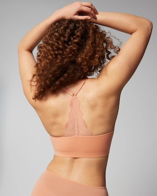 Racerback Bralette with Lace Back click to view larger image.