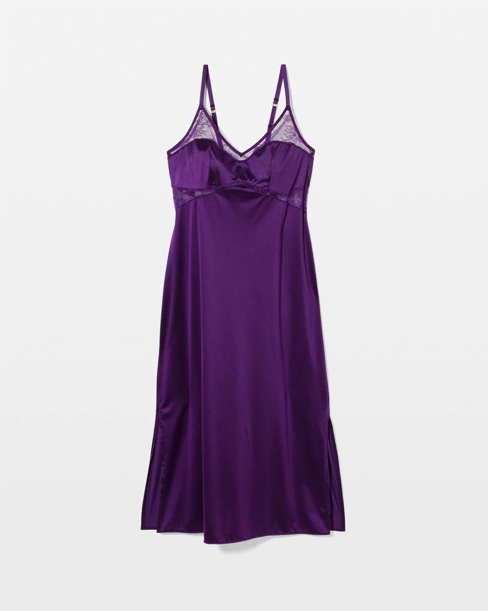Lace Corsetry Midi Nightgown