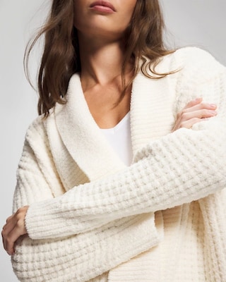 Textured Cardigan Sweater click to view larger image.