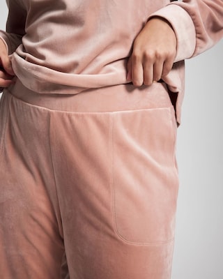 Velour Straight Leg Pants click to view larger image.