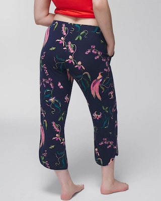 Cropped Pajama Pants click to view larger image.
