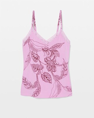 Lace Trim Pajama Cami