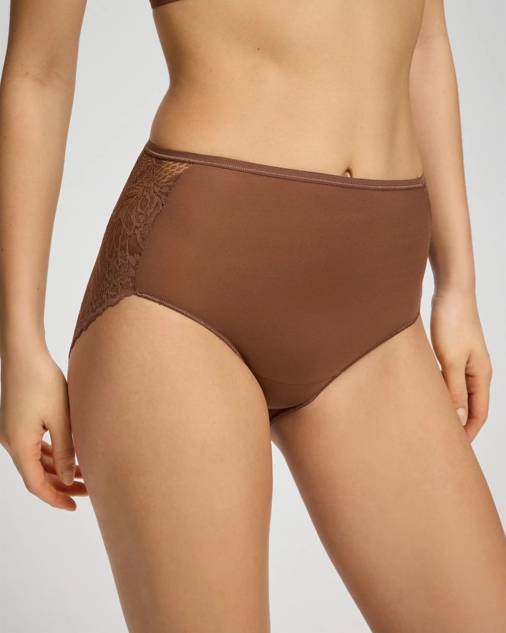 Lace Back Modern Brief Panty click to view larger image.
