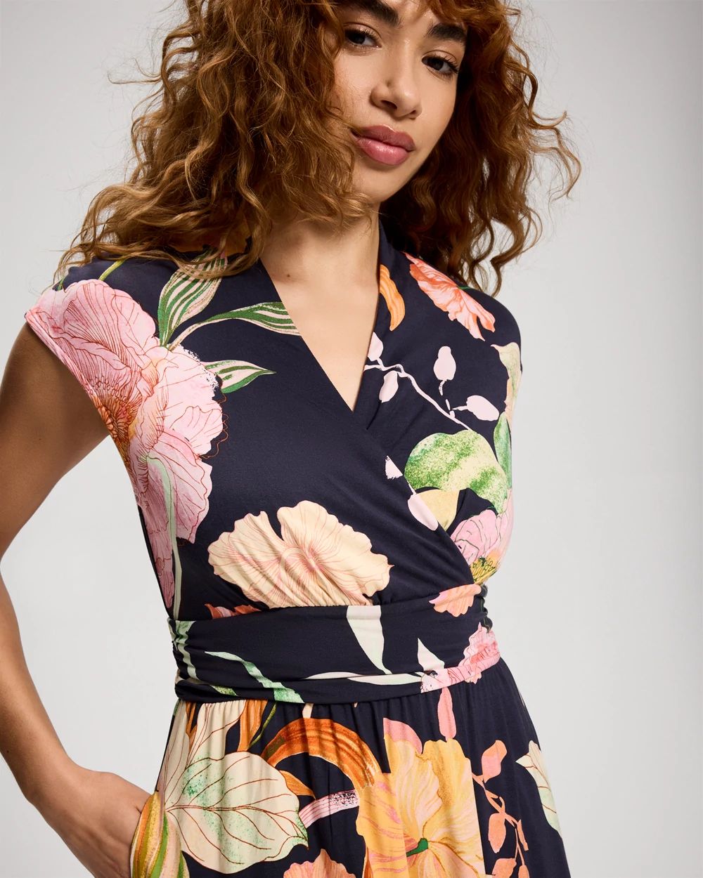 Soft Jersey Serenity Cap Sleeve Maxi Bra Dress