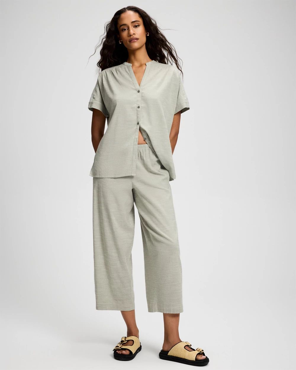 Beach Cotton Crop Pant