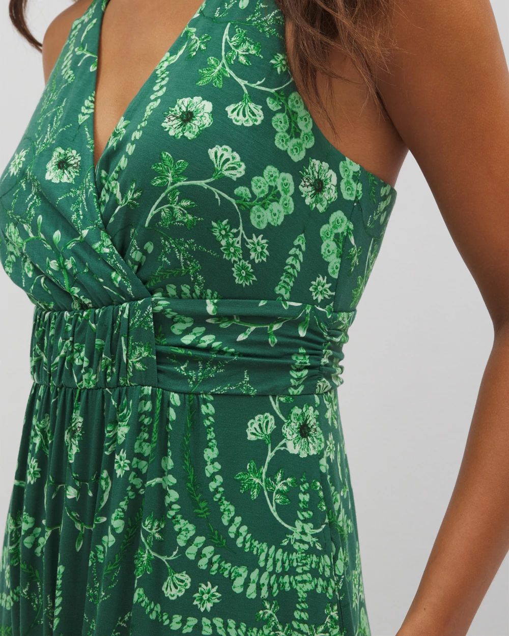 Soft Jersey Isla Cross Back Maxi Bra Dress