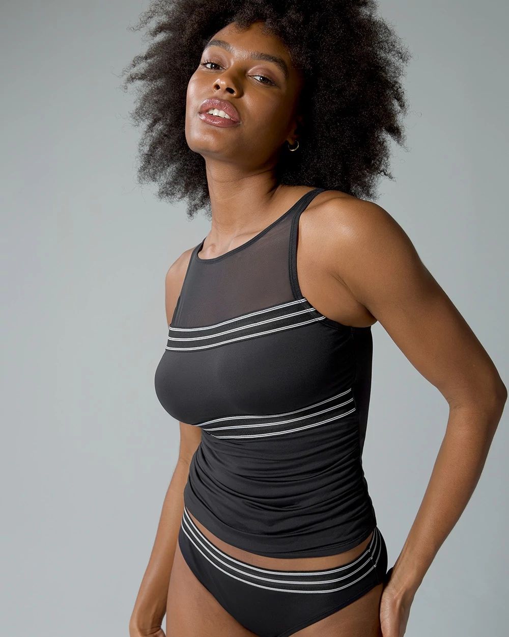Off Grid High Neck Tankini Top