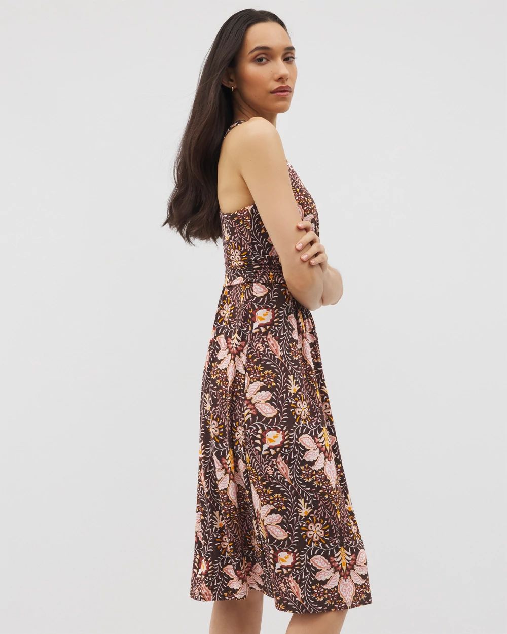Soft Jersey Cross Back Strap Bra Dress