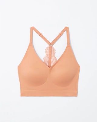 Racerback Bralette with Lace Back click to view larger image.