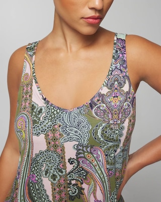 Pajama Tank With Piping
