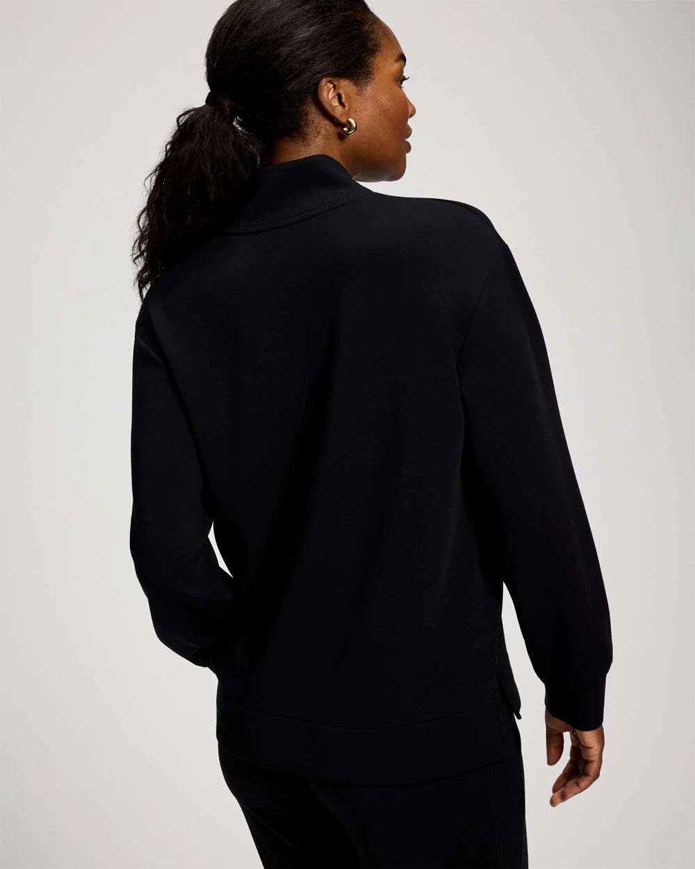 Modern Modal Relaxed V-Neck Top click to view larger image.