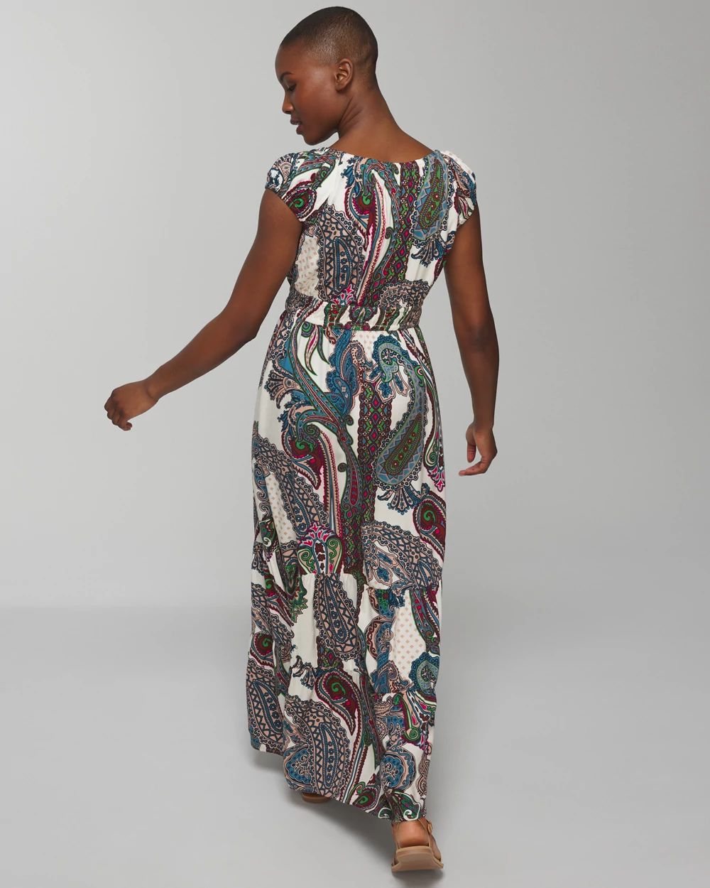 Shirred Maxi Bra Dress click to view larger image.