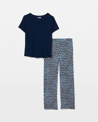 Packaged Short-Sleeve Pant Pajama Set click to view larger image.
