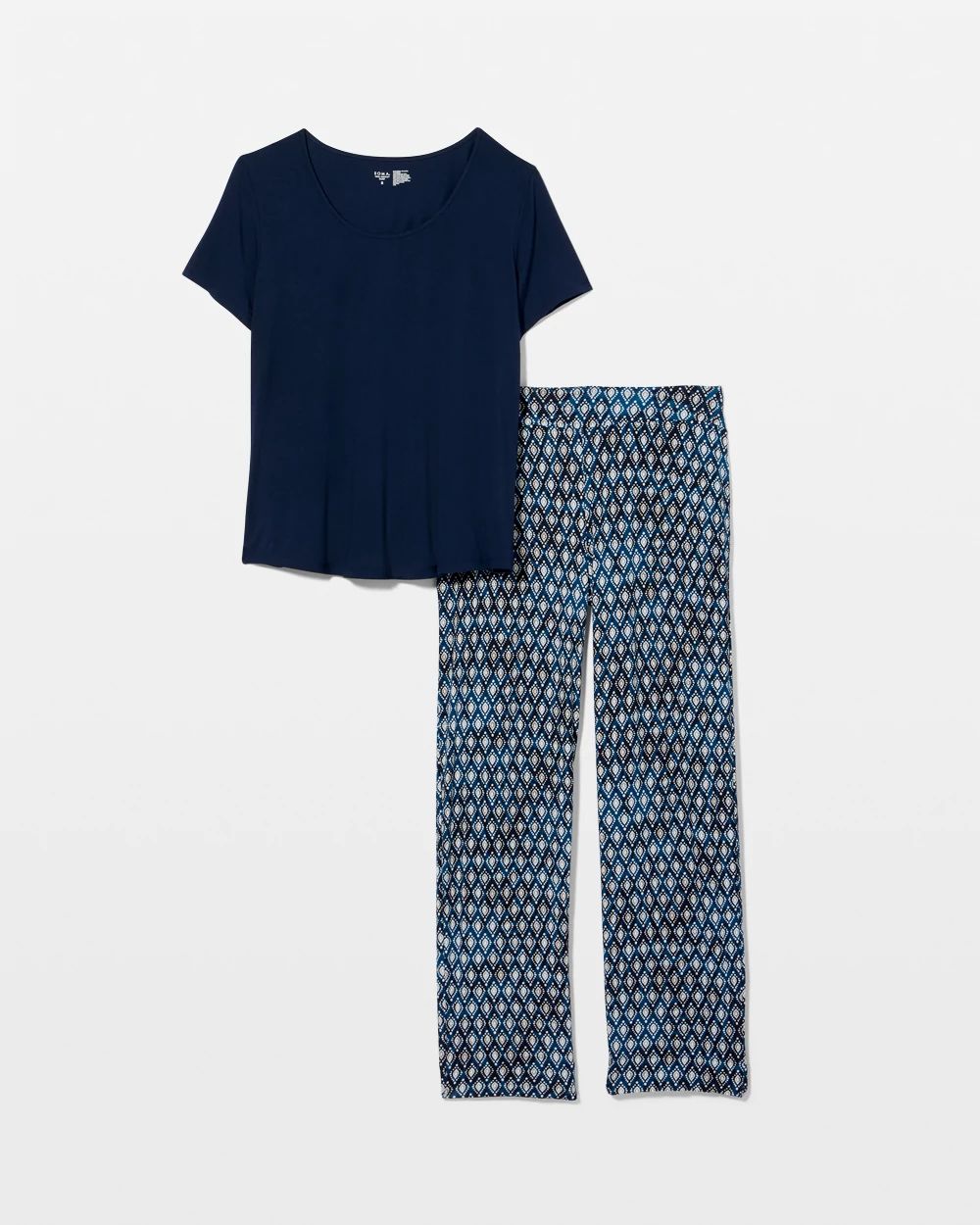 Packaged Short-Sleeve Pant Pajama Set click to view larger image.