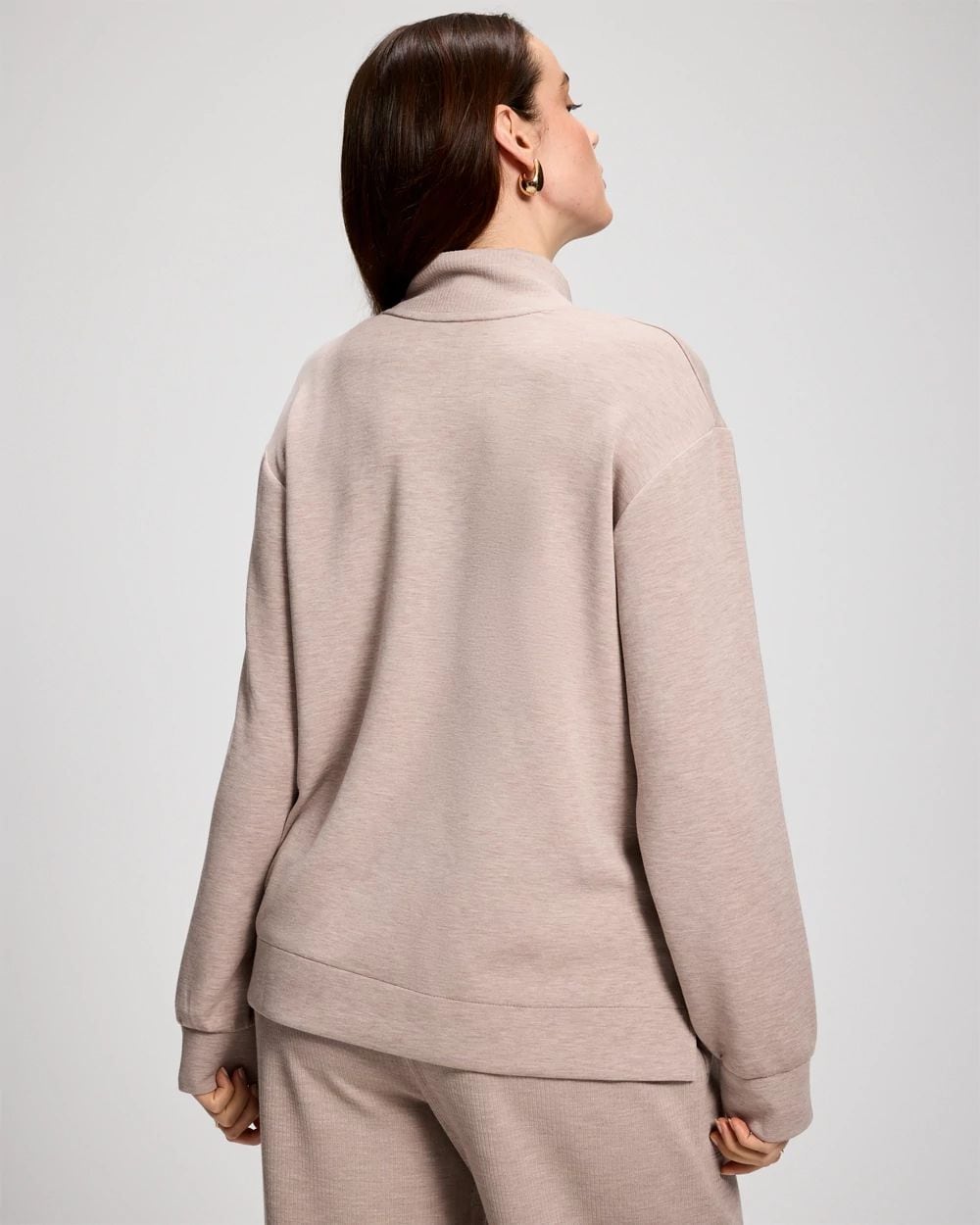 Modern Modal Relaxed V-Neck Top click to view larger image.