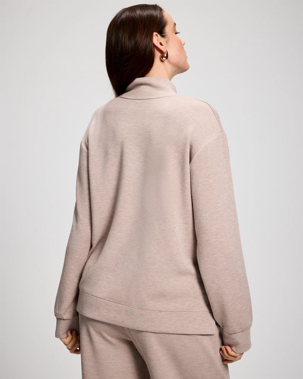 Modern Modal Relaxed V-Neck Top click to view larger image.