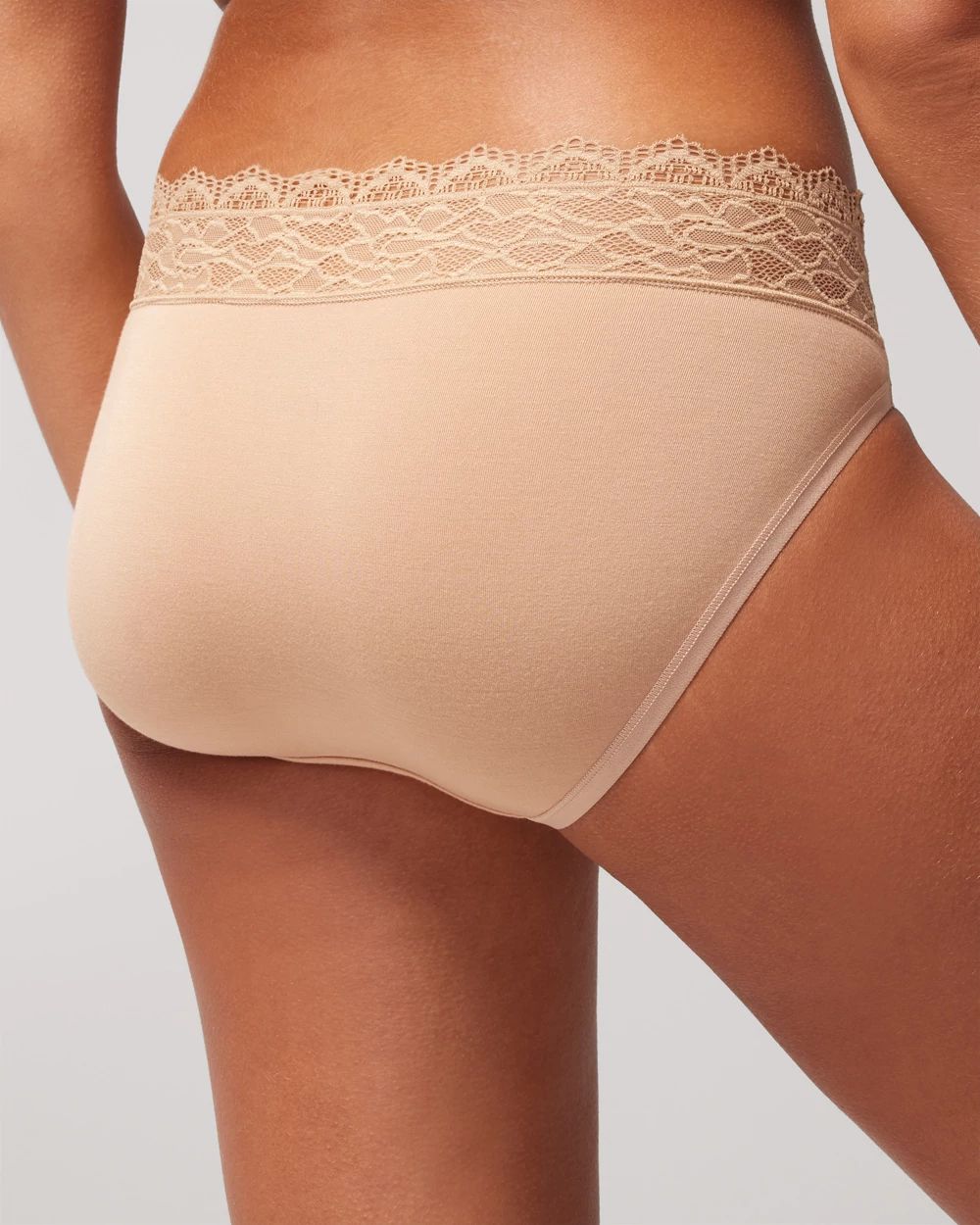 Embraceable High-Leg Panty with Enchanting Lace