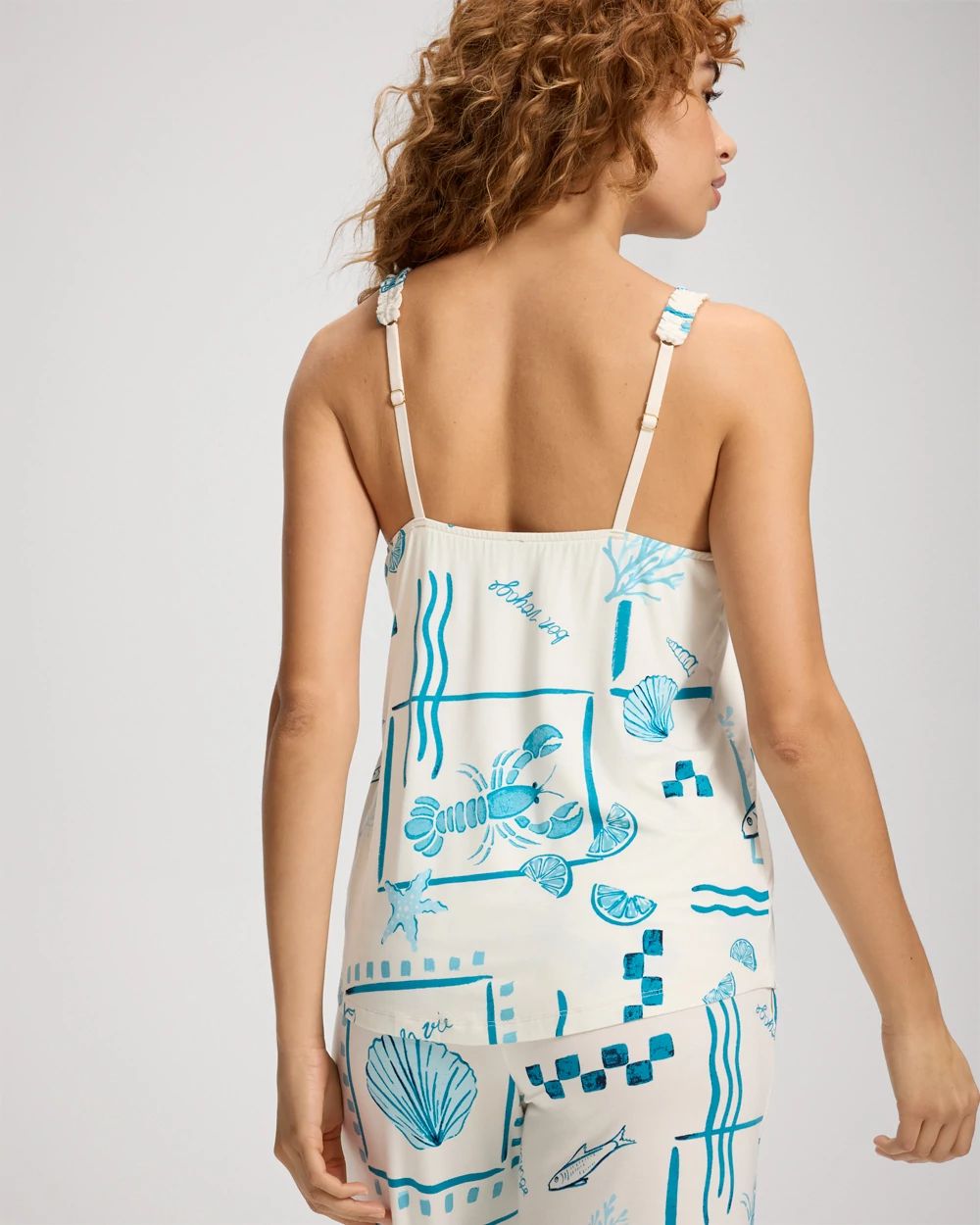 Mini Ruffle Pajama Cami click to view larger image.