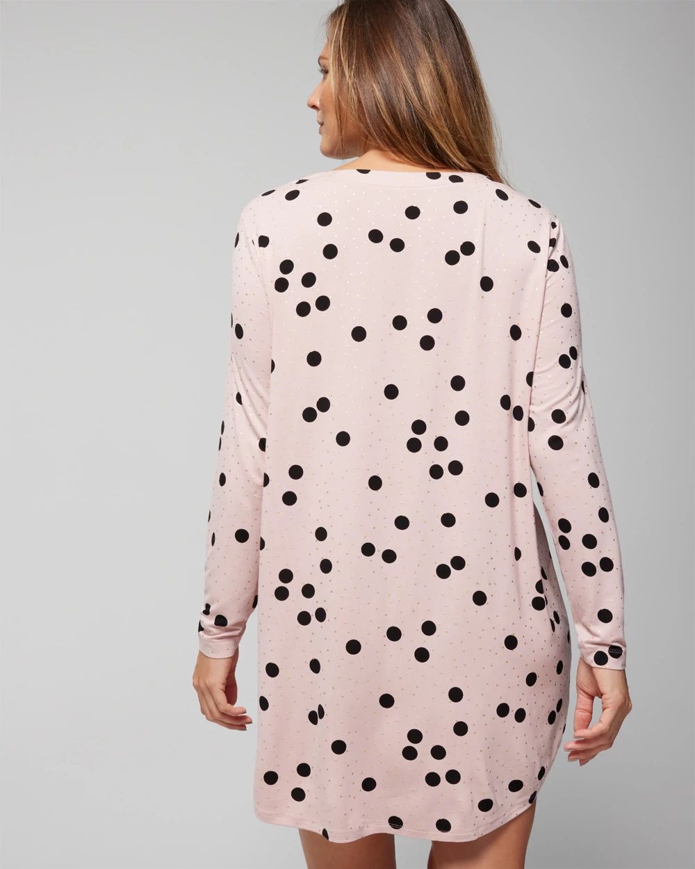 Long-Sleeve Henley Sleepshirt