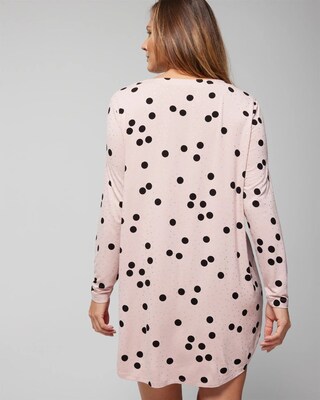 Long-Sleeve Henley Sleepshirt