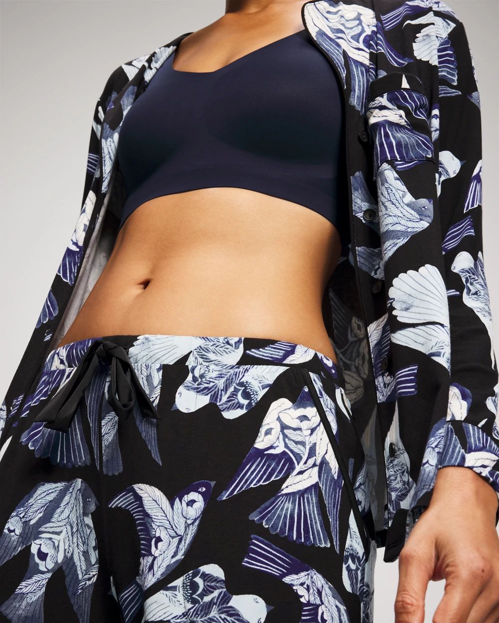 Cool Nights Satin Trim Pajama Pant
