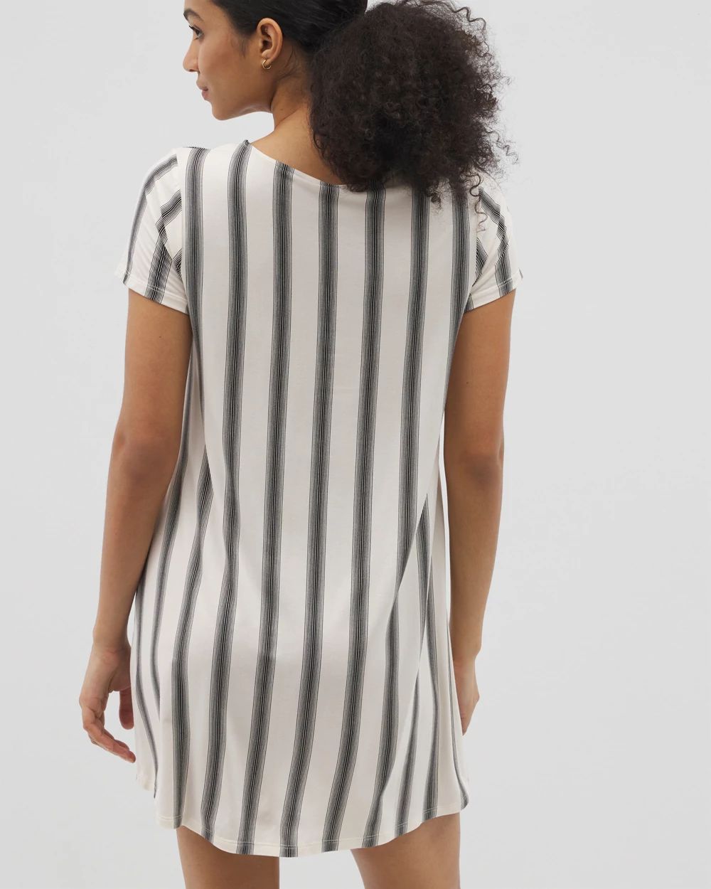 Short Sleeve Scoop Neck Sleepshirt click to view larger image.