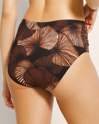 Ruched High-Waisted Bikini Bottoms click to view larger image.