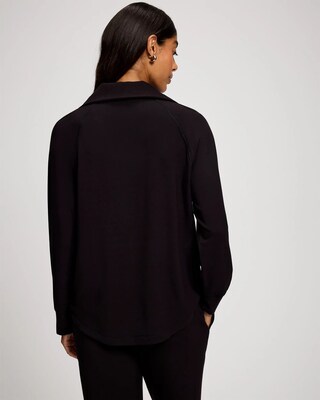 Ultra Soft Funnel Neck Quarter-Zip Top click to view larger image.