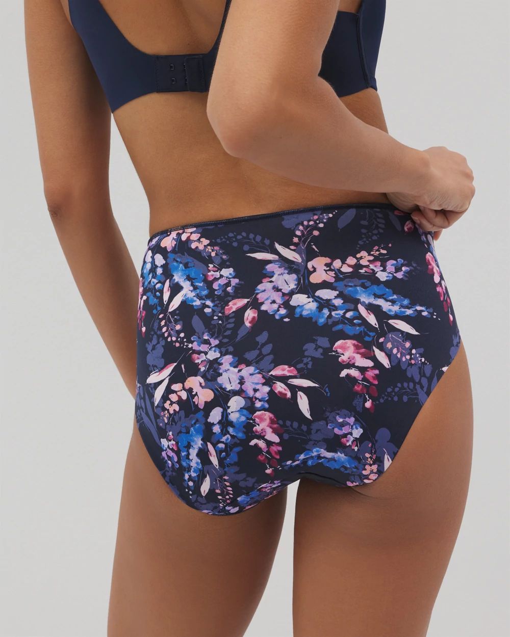 Vanishing Tummy High-Leg Brief Panty with Lace
