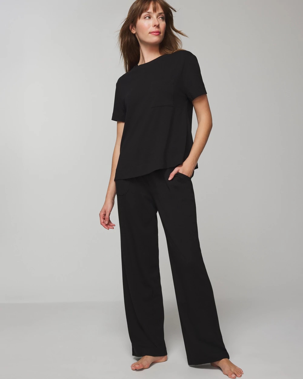 Short-Sleeve Pocket Pajama Tee