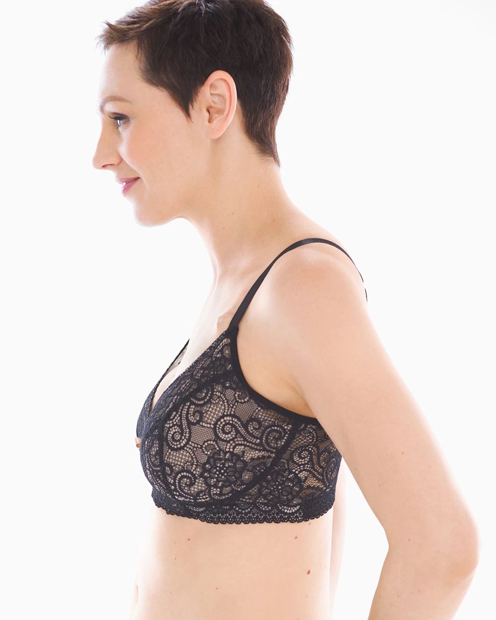 AnaOno Wireless Pocketed Lace Bra