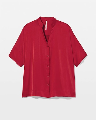 Button Front Pajama Top