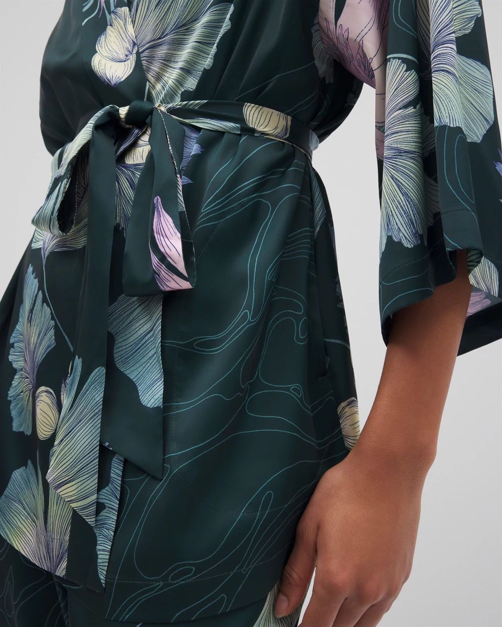 Satin Short Robe