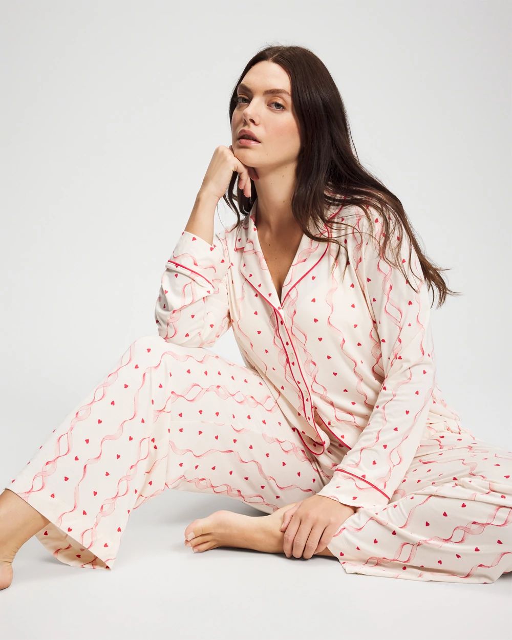 Printed Pajama Pants click to view larger image.