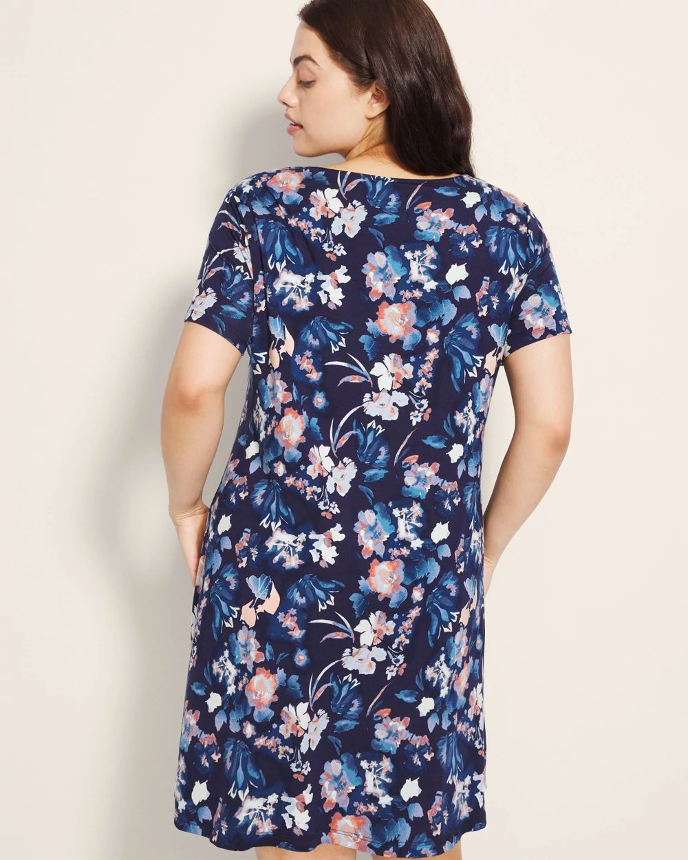 Cool Nights Short Sleeve Scoop Neck Sleepshirt