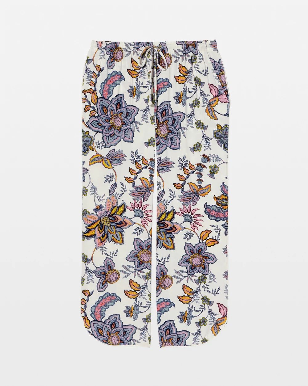 Piped Crop Pajama Pants click to view larger image.